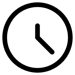 Time Clock Circle Icon from Ultimate Regular Set