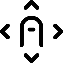 Gesture Expand Icon from Ultimate Regular Set