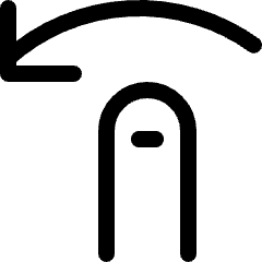 Gesture Swipe Horizontal Left Icon from Ultimate Regular Set