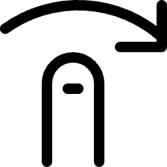 Gesture Swipe Horizontal Right Icon from Ultimate Regular Set