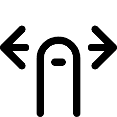 Gesture Swipe Horizontal Icon from Ultimate Regular Set