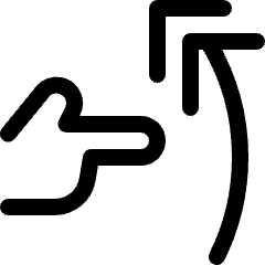 Gesture Swipe Vertical Up 3 Icon from Ultimate Regular Set