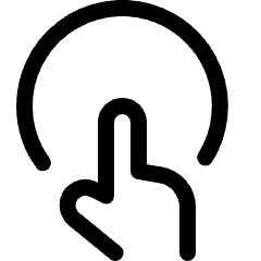 Gesture Tap 2 Icon from Ultimate Regular Set