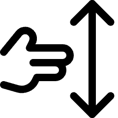 Gesture Two Fingers Scroll Icon from Ultimate Regular Set