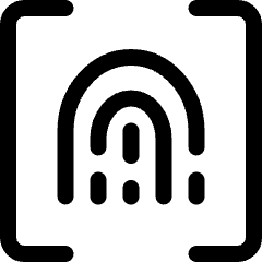 Touch Id 5 Icon from Ultimate Regular Set