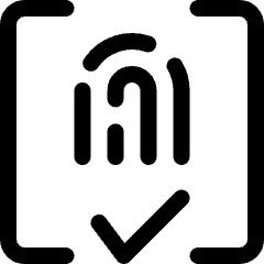 Touch Id Approved 1 Icon from Ultimate Regular Set