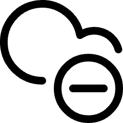 Cloud Subtract Icon from Ultimate Regular Set