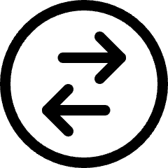 Data Transfer Circle Icon from Ultimate Regular Set