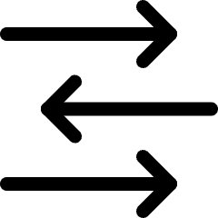 Data Transfer Three Back Forth Back Icon from Ultimate Regular Set