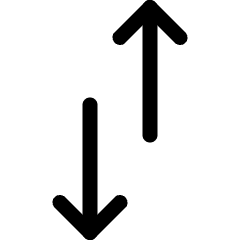 Data Transfer Vertical Icon from Ultimate Regular Set