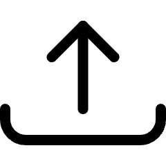 Upload Bottom Icon from Ultimate Regular Set