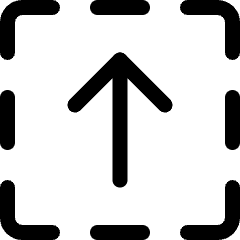 Upload Square 3 Icon from Ultimate Regular Set