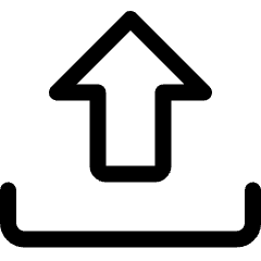 Upload Thick Bottom Icon from Ultimate Regular Set