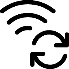 Wifi Sync Icon from Ultimate Regular Set