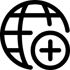 Network Add Icon from Ultimate Regular Set