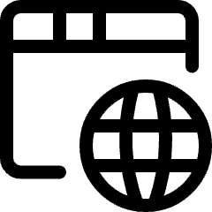 Network Browser Icon from Ultimate Regular Set