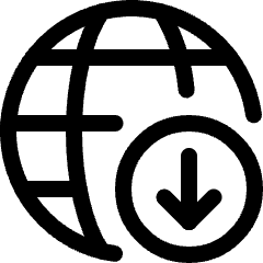 Network Download Icon from Ultimate Regular Set