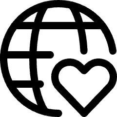 Network Heart Icon from Ultimate Regular Set