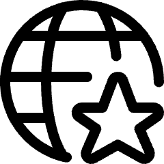 Network Star Icon from Ultimate Regular Set