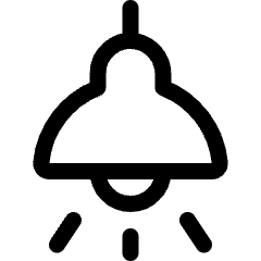 Ceiling Lamp Icon from Ultimate Regular Set