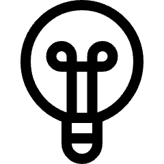 Light Bulb 1 Icon from Ultimate Regular Set