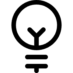 Light Bulb Icon from Ultimate Regular Set