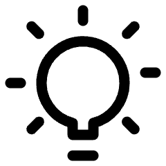 Light Bulb Shine Icon from Ultimate Regular Set