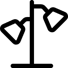 Standing Lamp Double Icon from Ultimate Regular Set