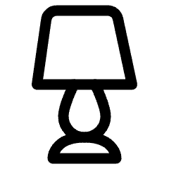 Table Lamp 2 Icon from Ultimate Regular Set