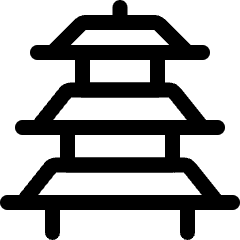 Landmark Pagoda Icon from Ultimate Regular Set