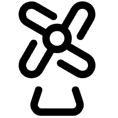 Landmark Netherlands Windmill 1 Icon from Ultimate Regular Set