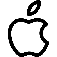 Apple Logo Icon from Ultimate Regular Set