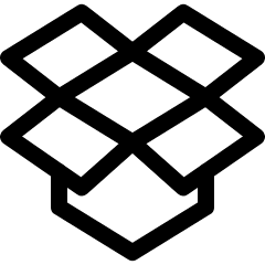 Dropbox Logo Icon from Ultimate Regular Set
