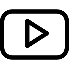 Youtube Clip Logo Icon from Ultimate Regular Set