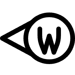 Compass West Icon from Ultimate Regular Set