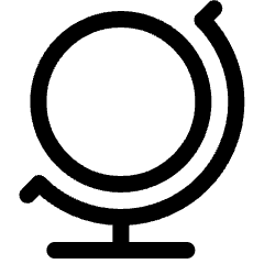 Earth Model 1 Icon from Ultimate Regular Set