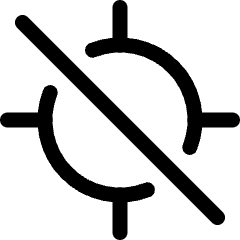 Location Off Target Icon from Ultimate Regular Set