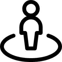 Location User Icon from Ultimate Regular Set