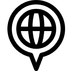 Style One Pin Global Icon from Ultimate Regular Set