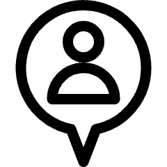 Style One Pin User Icon from Ultimate Regular Set