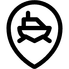 Style Three Pin Boat Icon from Ultimate Regular Set