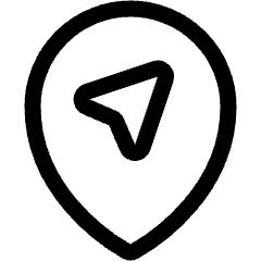 Style Three Pin Direction Arrow Icon from Ultimate Regular Set
