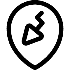 Style Three Pin Facade Icon from Ultimate Regular Set