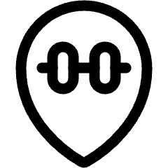 Style Three Pin Gym Icon from Ultimate Regular Set