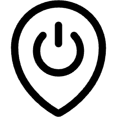 Style Three Pin Power Button Icon from Ultimate Regular Set