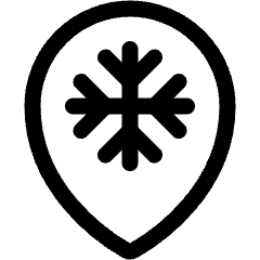 Style Three Pin Snowflake Icon from Ultimate Regular Set