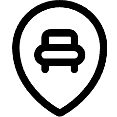 Style Two Pin Car Icon from Ultimate Regular Set