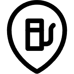 Style Two Pin Gas Icon from Ultimate Regular Set