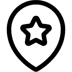 Style Two Pin Star Icon from Ultimate Regular Set