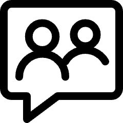 Conversation Browser Icon from Ultimate Regular Set